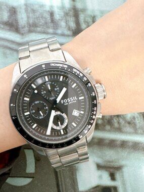 Fossil CH2600IE Decker Chronograph Black Dial Men's Watch